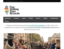 Tablet Screenshot of freewalkingtoursbylocals.com